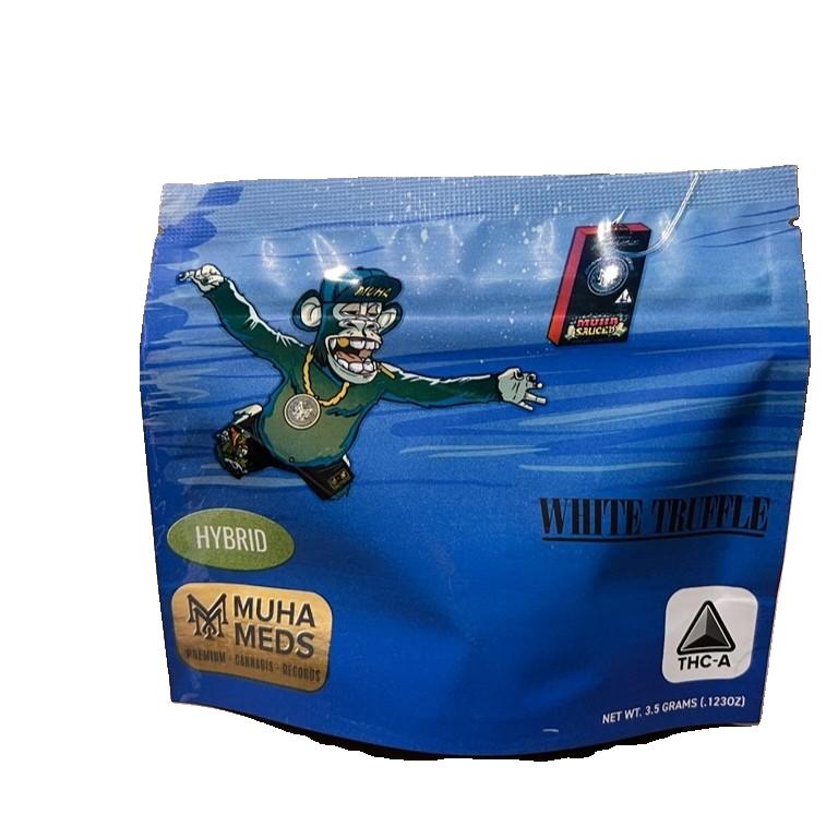 Muha Meds THCA Premium Flower 3.5g Jar-Muha Meds-White Truffle (Hybrid)-NYC Glass