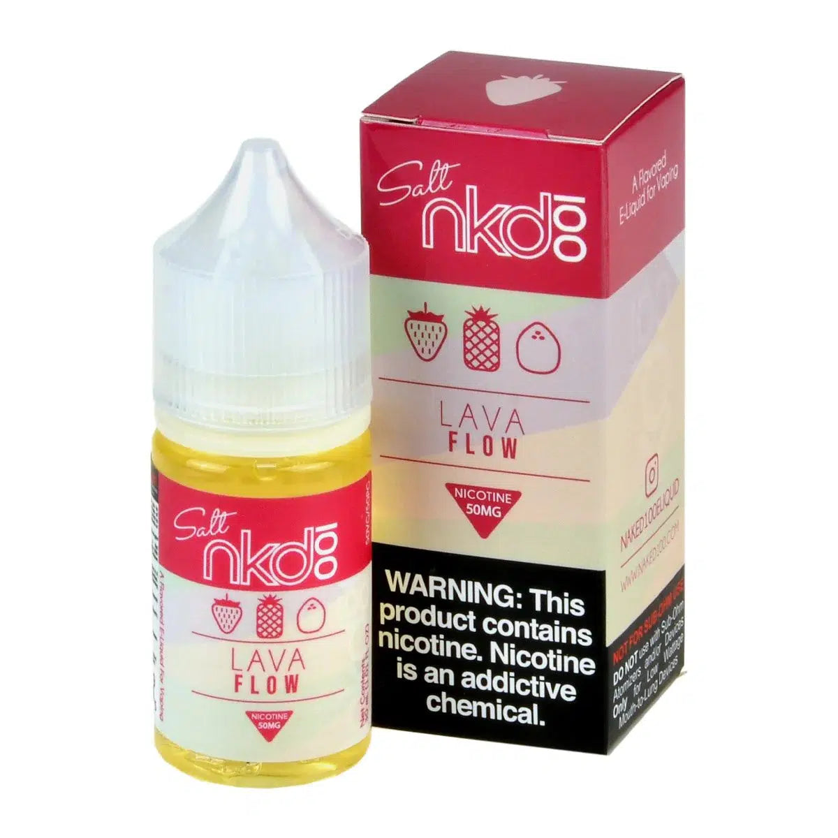 Naked 100 NKD 100 Salts E-Juice 30ml-Naked-Lava Flow 50mg-NYC Glass