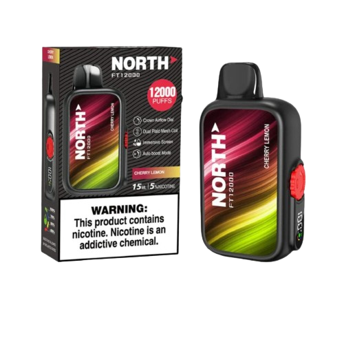 North FT12000 12,000 Puff Rechargeable Nicotine Disposable-North-Cherry Lemon-NYC Glass