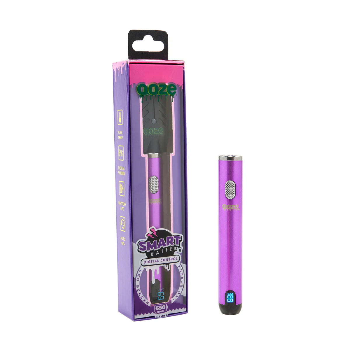 Ooze 510 Smart Battery 650mAh-510 Battery-Ooze-Purple-NYC Glass