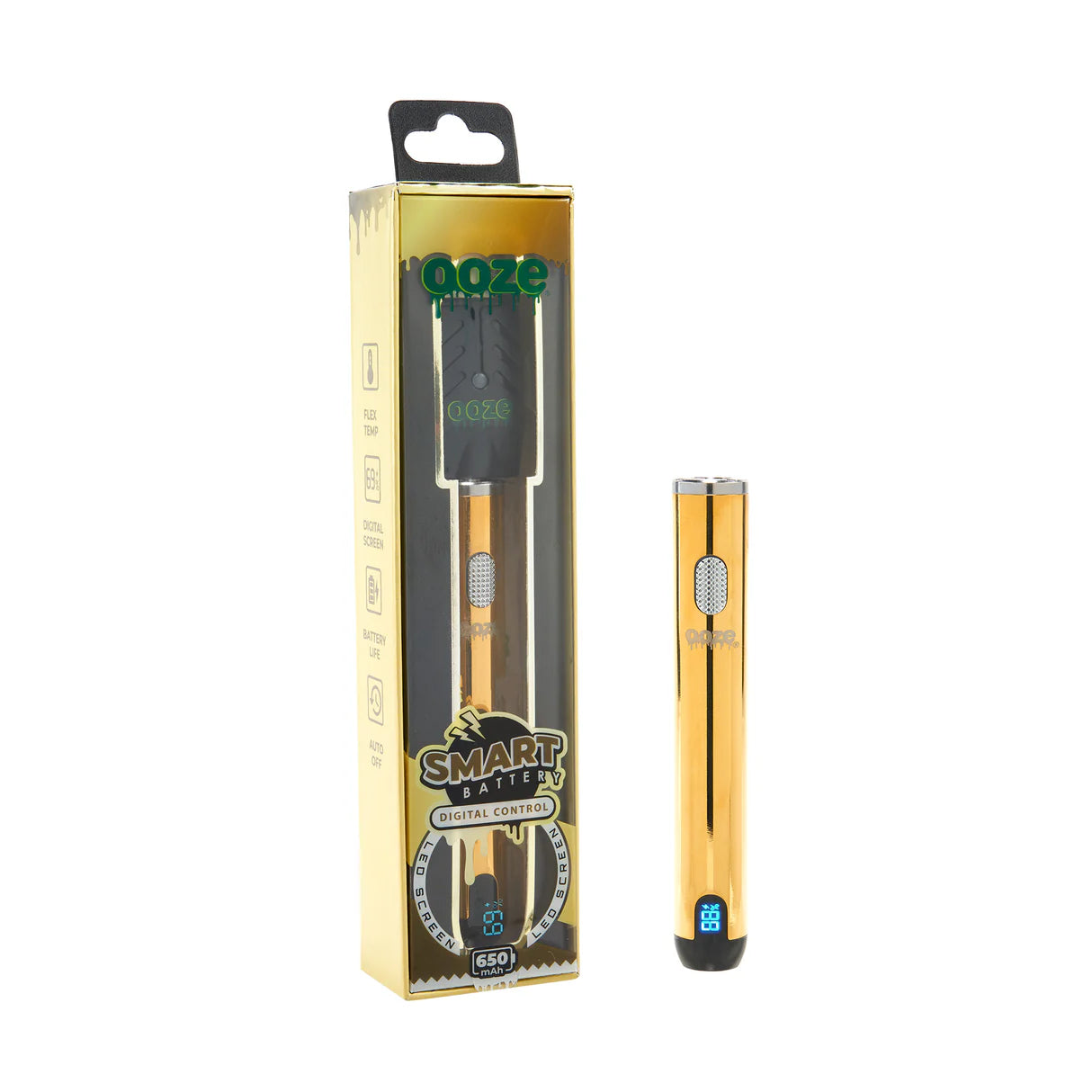 Ooze 510 Smart Battery 650mAh-Ooze-Gold-NYC Glass