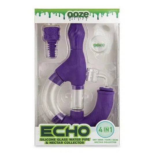Ooze Echo Silicone Water Pipe & Dab Straw-Water Pipe, Bong, Bubbler-Ooze-NYC Glass