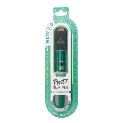 Ooze Twist Slim Pen 2.0 510 Battery-Ooze-Aqua Teal-NYC Glass