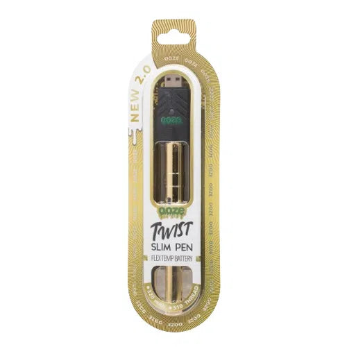 Ooze Twist Slim Pen 2.0 510 Battery-Ooze-Lucky Gold-NYC Glass