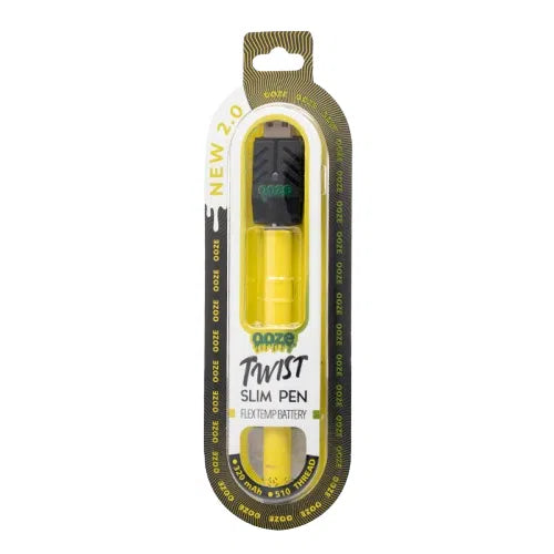 Ooze Twist Slim Pen 2.0 510 Battery-Ooze-Mellow Yellow-NYC Glass