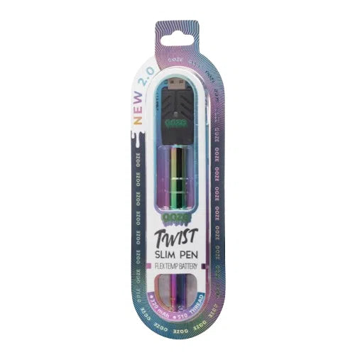 Ooze Twist Slim Pen 2.0 510 Battery-Ooze-Rainbow-NYC Glass