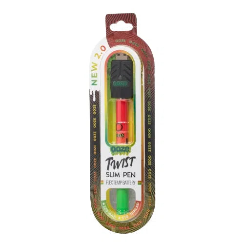 Ooze Twist Slim Pen 2.0 510 Battery-Ooze-Rasta-NYC Glass