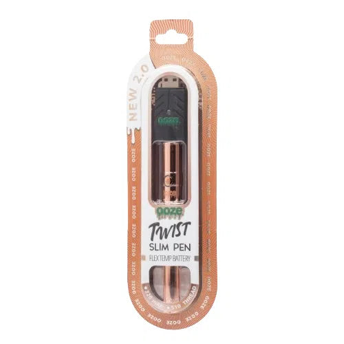 Ooze Twist Slim Pen 2.0 510 Battery-Ooze-Rose Gold-NYC Glass