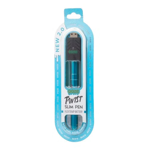 Ooze Twist Slim Pen 2.0 510 Battery-Ooze-Sapphire Blue-NYC Glass