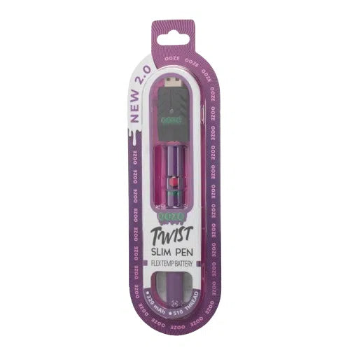 Ooze Twist Slim Pen 2.0 510 Battery-Ooze-Ultra Purple-NYC Glass