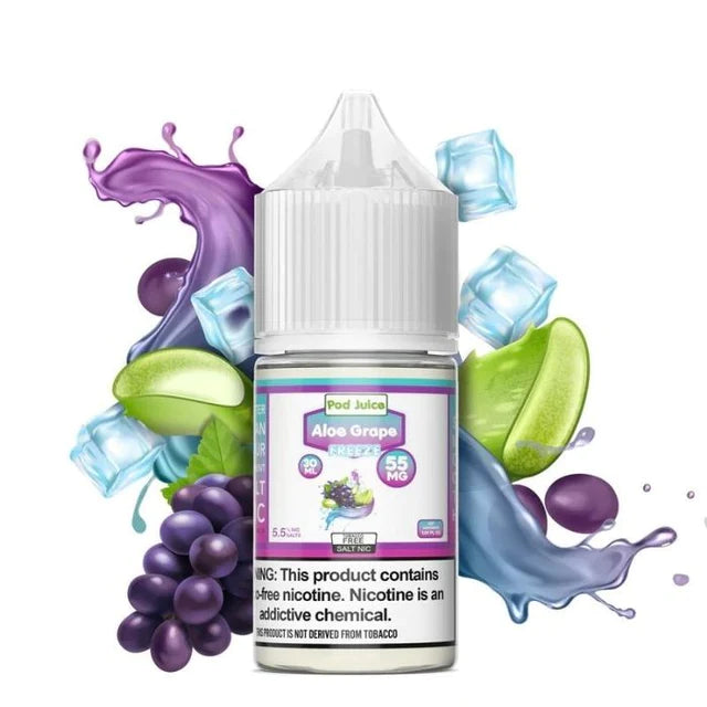 POD Juice Salts E-Juice 30ml-Pod Juice-Aloe Grape Freeze 20mg-NYC Glass