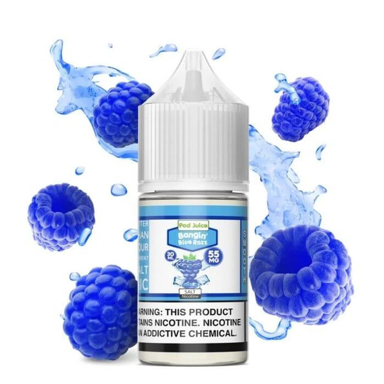 POD Juice Salts E-Juice 30ml-Pod Juice-Bangin Blue Razz 35mg-NYC Glass