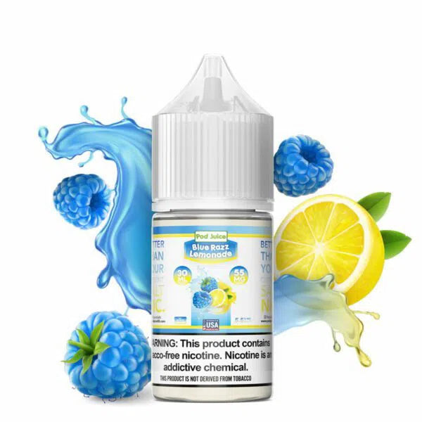 POD Juice Salts E-Juice 30ml-Pod Juice-Blue Razz Lemonade 20mg-NYC Glass