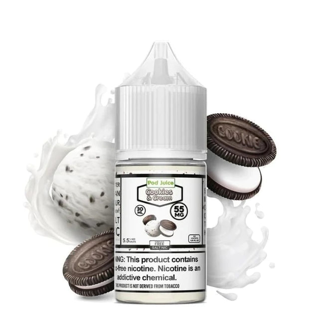 POD Juice Salts E-Juice 30ml-Pod Juice-Cookies & Cream 35mg-NYC Glass