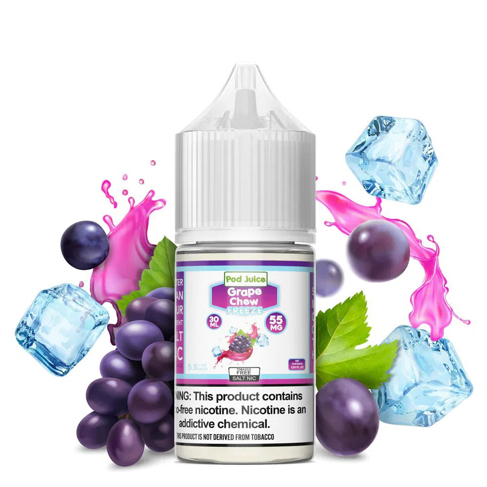 POD Juice Salts E-Juice 30ml-Pod Juice-Grape Chew Freeze 35mg-NYC Glass