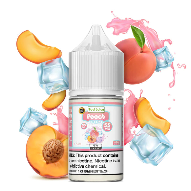 POD Juice Salts E-Juice 30ml-Pod Juice-Peach Freeze 35mg-NYC Glass