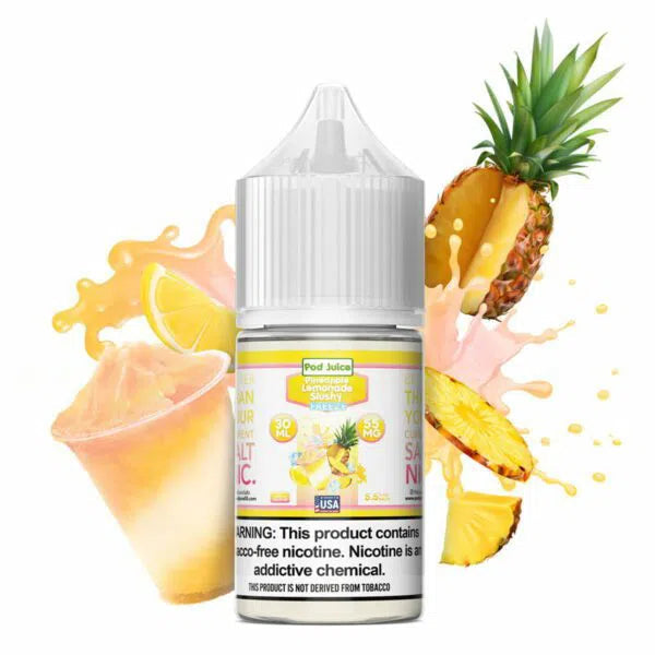 POD Juice Salts E-Juice 30ml-Pod Juice-Pineapple Lemonade Slushy Freeze 20mg-NYC Glass