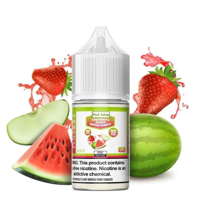 POD Juice Salts E-Juice 30ml-Pod Juice-Strawberry Apple Watermelon 35mg-NYC Glass