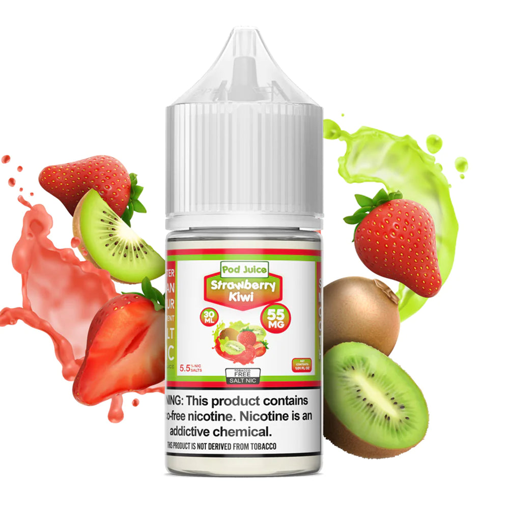 POD Juice Salts E-Juice 30ml-Pod Juice-Strawberry Kiwi 35mg-NYC Glass