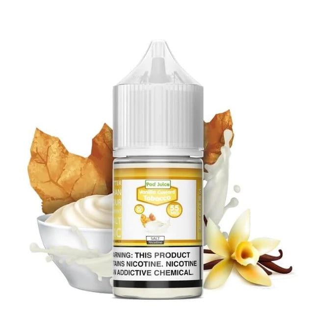 POD Juice Salts E-Juice 30ml-Pod Juice-Vanilla Custard Tobacco 35mg-NYC Glass