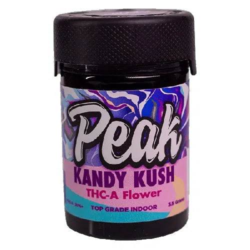 Peak High Potency THCA Flower 3.5g-CannaAid-Kandy Kush (Sativa)-NYC Glass