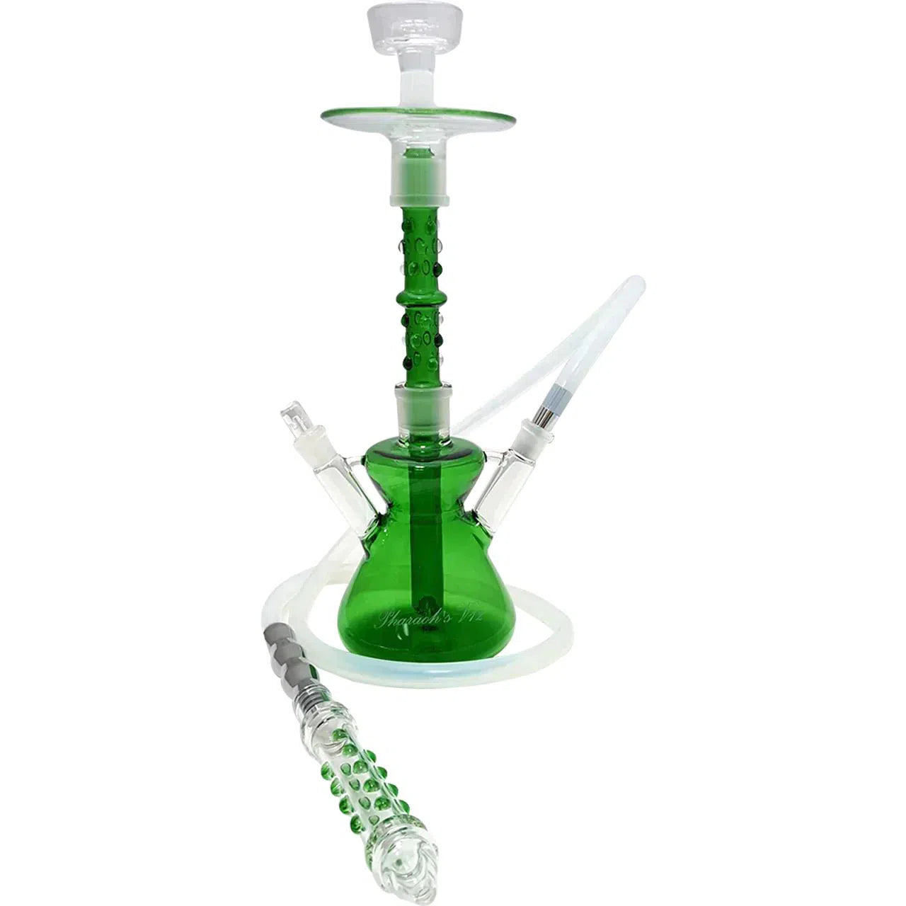 Pharaohs V12 17.5" Hookah-Pharaohs-Green-NYC Glass