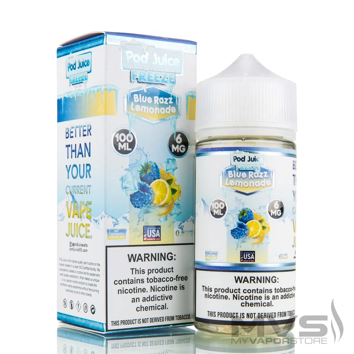 Pod Juice Synthetic Nicotine E-Juice 100ml | Freebase Vape Juice | NYC GLASS 718 Pod Juice Synthetic Nicotine E-Juice 100ml | Freebase Vape Juice | NYC GLASS 718