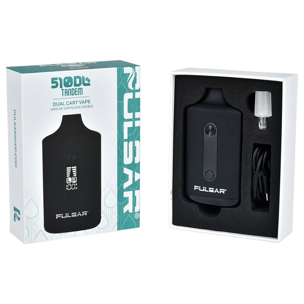 Pulsar 510 DL Tandem Dual Cart Vaporizer | 650mAh-Pulsar-NYC Glass