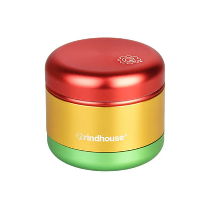 Pulsar Grindhouse Matte Grinder - 4pc - 2.25"-Pulsar-Rasta-NYC Glass