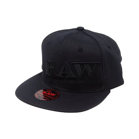 RAW Black on Black Flex-Fit Hat-RAW-Small/Medium-NYC Glass