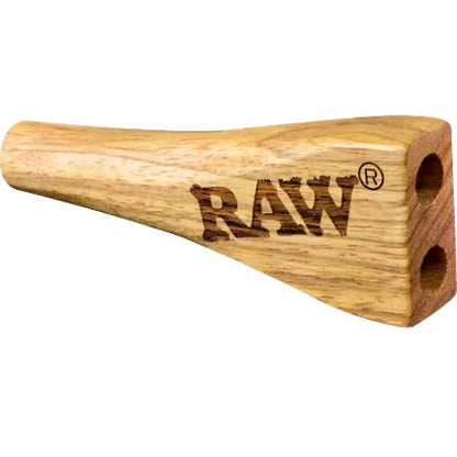 RAW Double Barrel Wooden Cigarette Holder (King Size)-RAW-NYC Glass