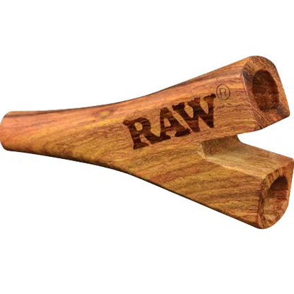 RAW Double Barrel Wooden Cigarette Holder (King Size)-RAW-NYC Glass