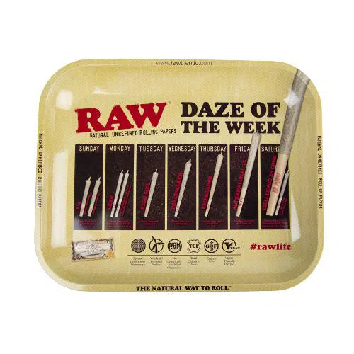 RAW Large Metal Rolling Tray-RAW-Daze-NYC Glass