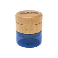 RAW Natural Wood Herbal Grinder 65mm-Grinders-RAW-Blue-NYC Glass