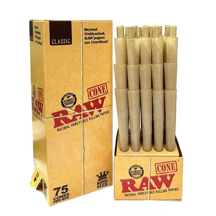 RAW - Classic Pre-Rolled Cones - 6 Pack - 1 1/4 Size - A&I Family Wholesale