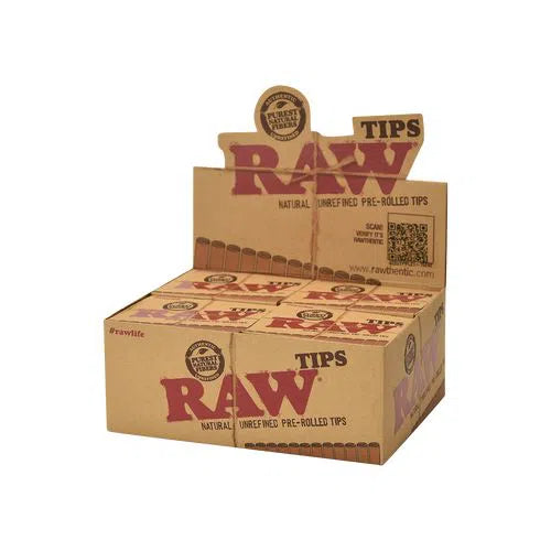 RAW Pre-Rolled Tips - 20pk-Filters & Tips-RAW-NYC Glass