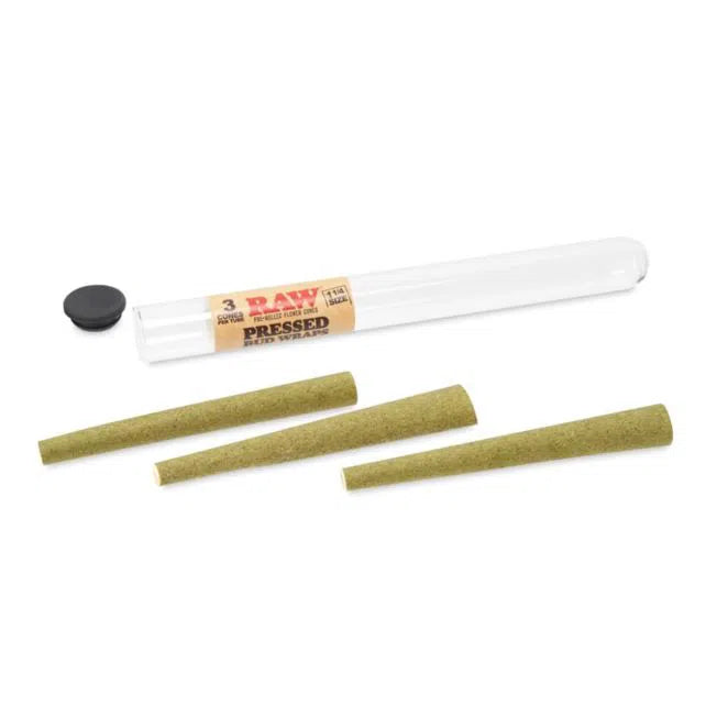 RAW Pressed Bud Wrap Cone - Full Box-RAW-NYC Glass