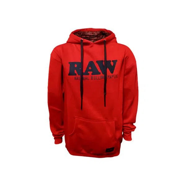 RAW Pullover Hoodie Red or Black XS-XXXL-RAW-NYC Glass