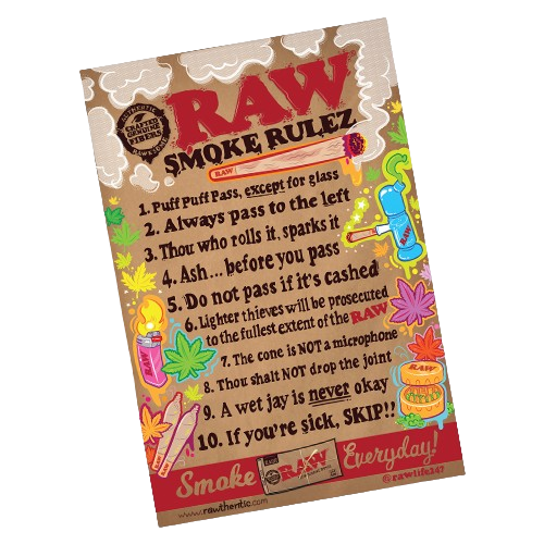 RAW Smoke Rulez Poster-RAW-NYC Glass