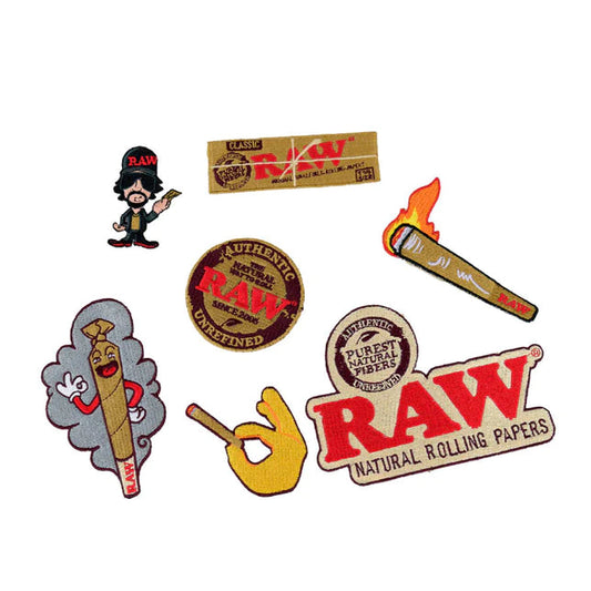 RAW Smokers Patch Collection-Prints, Stickers, Vinyls-RAW-NYC Glass