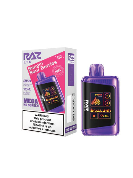 RAZ LTX 25000 Nicotine Disposable-RAZ-Bangin' Sour Berries-NYC GLASS 718