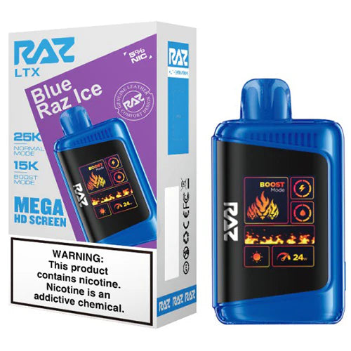 RAZ LTX 25000 Nicotine Disposable-RAZ-Blue Razz Ice-NYC GLASS 718