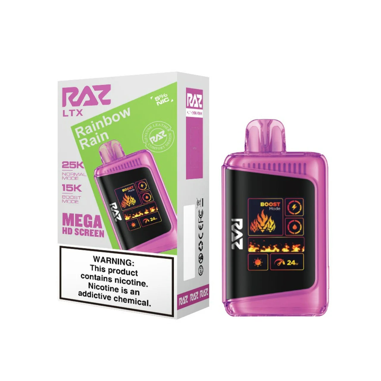 RAZ LTX 25000 Nicotine Disposable-RAZ-Rainbow Rain-NYC GLASS 718