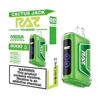 RAZ TN9000 9000 Puffs Nicotine Disposable Full Box 5pk-RAZ-Cactus Jack-NYC Glass