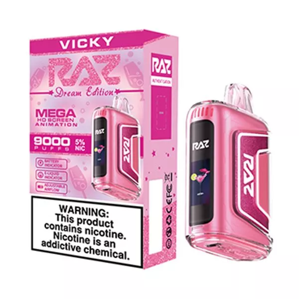 RAZ TN9000 9000 Puffs Nicotine Disposable Full Box 5pk-RAZ-Vicky (Pink Lemonade)-NYC Glass