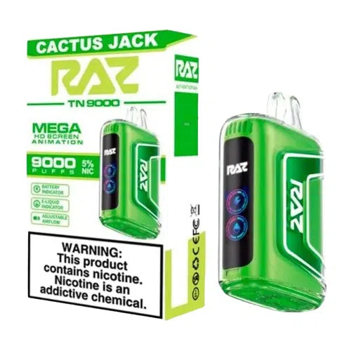 RAZ TN9000 9000 Puffs Nicotine Disposable (Rechargeable)-RAZ-Cactus Jack-NYC Glass