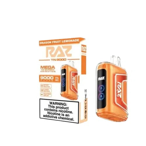 RAZ TN9000 9000 Puffs Nicotine Disposable (Rechargeable)-RAZ-Dragon Fruit Lemonade-NYC Glass