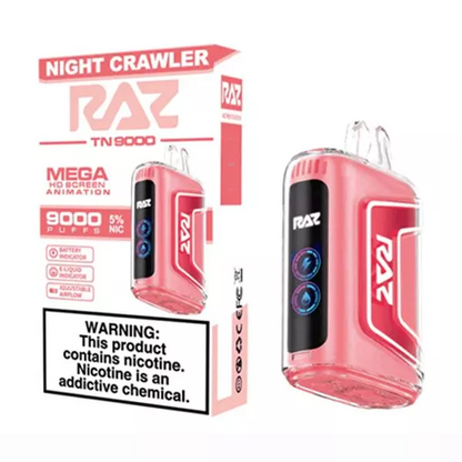 RAZ TN9000 9000 Puffs Nicotine Disposable (Rechargeable)-RAZ-Night Crawler-NYC Glass