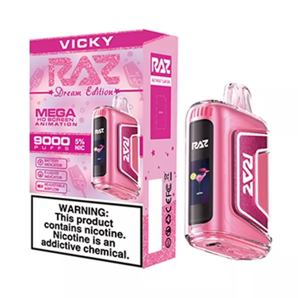 RAZ TN9000 9000 Puffs Nicotine Disposable (Rechargeable)-RAZ-Vicky (Pink Lemonade)-NYC Glass