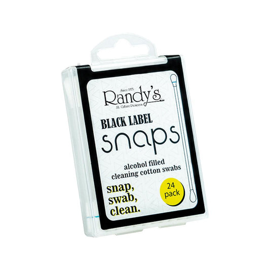 Randy's Black Label Snaps Alcohol Filled Cotton Swabs 24ct-Glass Cleaner & Tools-Randy's-NYC Glass